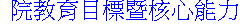 院教育目標暨核心能力